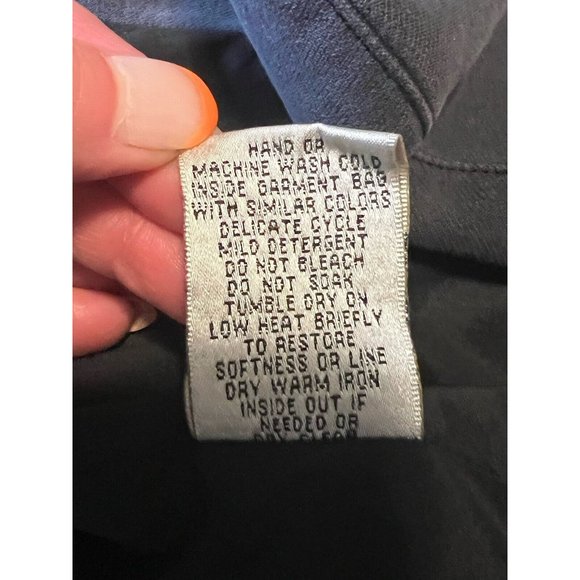 GoSilk Go Silk Women's Size 6 Moto Jacket Zip Up Pockets & Sleeves Mob Wife - Picture 16 of 16